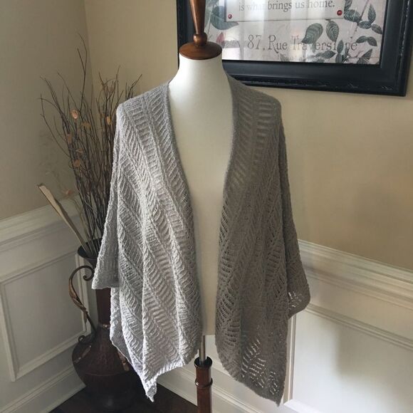 Calvin Klein Metallic Sweater Cape - Picture 1 of 4